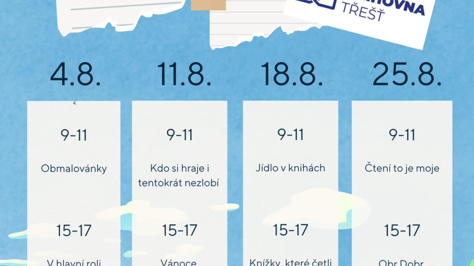 Jídlo v knihách – Přednáška / workshop, Třešť