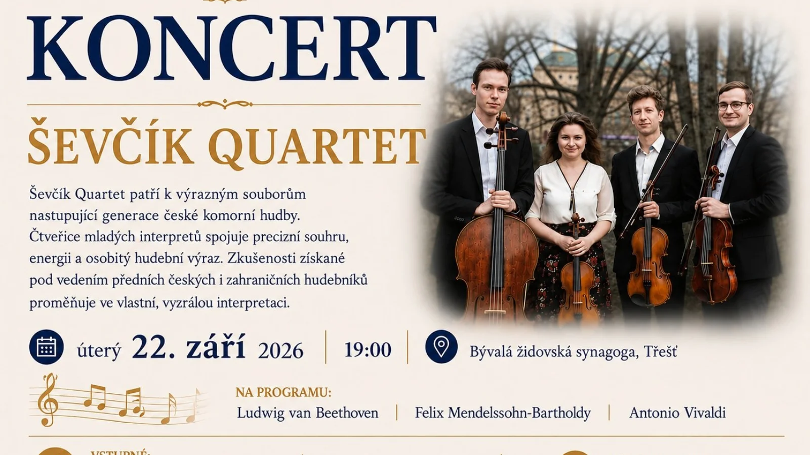 Ševčík Quartet – Koncert, Třešť