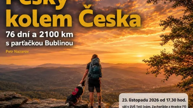 Pěšky kolem Česka – Přednáška / workshop, Telč